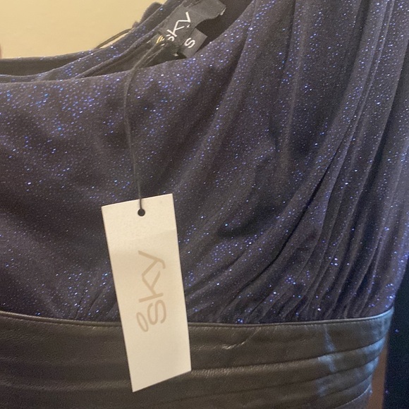 Sky One Shoulder Long Sleeve Top Size S - Picture 4 of 5